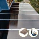 Kit Policarbonato Bronze 6mm 12,00m x 4,00m - Perfis Naturais