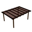 Kit Policarbonato Bronze 6mm 4,00m x 1,50m - Perfis Naturais