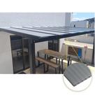 Kit Policarbonato Cinza Refletivo 6mm 2,00m x 3,00m - Perfis Naturais