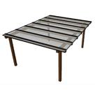 Kit Policarbonato Cristal 6mm 4,00m x 1,50m - Perfis Naturais