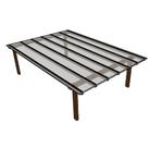 Kit Policarbonato Cristal 6mm 4,00m x 6,00m - Perfis Naturais