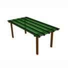 Kit Policarbonato Verde 4mm 2,00m x 6,00m - Perfis Naturais