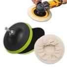 Kit Polimento Automotivo Disco De Lixa Com tiras autocolantes Boina Lã