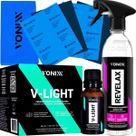 Kit Polimento Farol Revelax Lixa Vitrificador V-light Vonixx