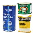 Kit Polimento Massa Polir N2 + Cera + Estopa