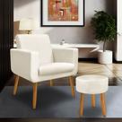 kit poltrona Anita +puff redondo pés palito decorativo-ME Ecommerce kit poltrona Anita +puff redondo pés palito decorativo-ME Ecommerce