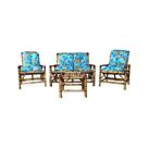 Kit Poltrona Bambu 4 L Com Almofadas Para Edícula E Jardim Kit Poltrona Bambu 4 L Com Almofadas Para Edícula E Jardim