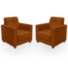 Kit Poltrona Cadeira para Sala Confortável Reforçada Veneza Suede