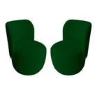 Kit Poltrona Decorativa Bia Bouclê Verde - Vallisa Decor
