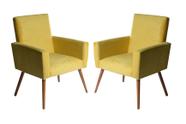 Kit poltrona decorativa nina amarelo Kit poltrona decorativa nina amarelo