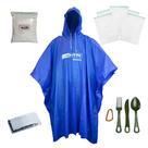 Kit Poncho iguazu + Cal + Ziplock + Manta + Talher Verde