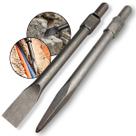 Kit Ponteira Talhadeira Para Martelete 15kg Sextavado 410 x 30mm