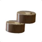 Kit Ponteira Tampa 19mm Alumínio Varão Cortina Simples Suiço Tampão 2 até 10 Unidades Kit Ponteira Tampa 19mm Alumínio Varão Cortina Simples Suiço Tampão 2 até 10 Unidades