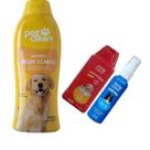 Kit Pop Shampoo Pelo Claro + Condicionador + Perfume Pet