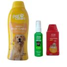 Kit Pop Shampoo Pelo Claro + Condicionador + Perfume Pet
