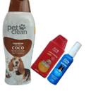 Kit Pop Shampoo PetClean Coco + Condicionador + Perfume Pet