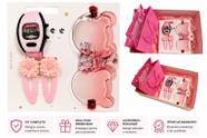 Kit Popstar Infantil Menina: Óculos Ursinho, Relógio Fashion e Acessórios Delicados