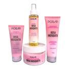 Kit Poran Rosa Mosqueta Com Oleo Cuidados com Corpo e Rosto Porán