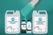 Kit Porcelanato Líquido Azul Turquesa AG - RAL5018 por M² Kit Porcelanato Líquido Azul Turquesa AG - RAL5018 por M²