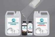 Kit Porcelanato Líquido Cinza Platinum AG - RAL7036 por M²