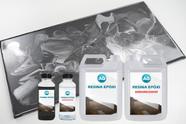 Kit Porcelanato Liquido Metálico Cinza Cetim / Prata Platinum AG por M²