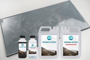 Kit Porcelanato Líquido Metálico Cinza Prata / Prata Platinum AG por M²