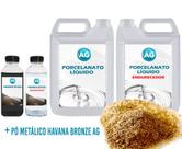 Kit Porcelanato Líquido Metálico Havana Bronze AG por M²