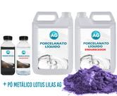 Kit Porcelanato Líquido Metálico Lotus Lilas AG por M²