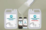 Kit Porcelanato Líquido Seixo Cinza AG - RAL7032 por M²