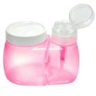 Kit Porta Algodão e Dosador De Acetona Manicure Rosa - Santa Clara Kit Porta Algodão e Dosador De Acetona Manicure Rosa - Santa Clara
