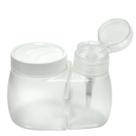 Kit Porta Algodão e Dosador De Acetona Manicure Transparente - Santa Clara Kit Porta Algodão e Dosador De Acetona Manicure Transparente - Santa Clara