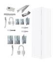 Kit Porta Camarão 0,60x2,10m Primer + Kit Ferragens Completo Branco - 319500558 + KTC-306TB