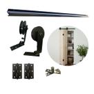 Kit Porta Camarão 0,70x2,10m Primer Branco + Kit Basic Camarão Preto