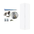 Kit Porta Camarão 0,80x2,10 Primer Branco + Kit Basic Camarão Polido