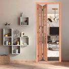 Kit Porta Camarão Quadriculada em Eucalipto e Abertura , 213cm X 84cm X 12cm Abertura Direita