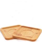 Kit Porta Copo Quadrado em Bambu 2 Pçs