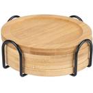 Kit Porta-Copos CK6950 em Cortiça Natural para Proteção de Mesa e Balcão Clink