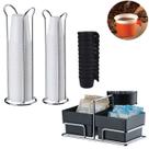 Kit Porta Copos Descartável De Mesa Café Chá Água 50/80/200ml Suporte Porta Sachês - Future