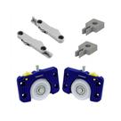 Kit Porta Correr Jp 360 Para Armários Roldana 40mm Com Rolamento