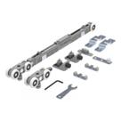Kit porta correr passagem RO-82 Top Max 80KG a 100KG