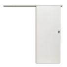 Kit Porta de Correr Eucaplac Colmeia 210x82cm Trilho Alumínio Branco Somad