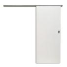 Kit Porta de Correr Eucaplac Colmeia 210x82cm Trilho Alumínio Natural Somad