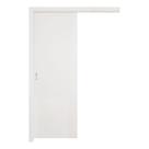 Kit Porta de Correr Interna Pinhal 10 a 15 cm, Branco Acabado, 213 x 60 cm
