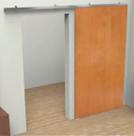 Kit Porta de Correr Verniz Lisa com Trilho Facility Mapaf Kit Porta de Correr Verniz Lisa com Trilho Facility Mapaf