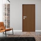 Kit Porta de Madeira 210x62cm Batente 11cm Fechadura Stilo Rodam Abertura Esquerda