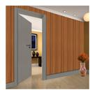 Kit Porta de Madeira 210x80cm Lisa Laqueada Moldufama Abertura Esquerda