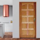 Kit Porta de Madeira 210x82cm Batente 11cm Fechadura Golf Rodam Abertura Esquerda Marrom Pinus Kit Porta de Madeira 210x82cm Batente 11cm Fechadura Golf Rodam Abertura Esquerda Marrom Pinus