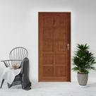 Kit Porta de Madeira 210x82cm Batente 14cm Fechadura Golf Rodam Abertura Esquerda Kit Porta de Madeira 210x82cm Batente 14cm Fechadura Golf Rodam Abertura Esquerda