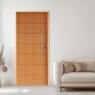 Kit Porta de Madeira 210x82cm Batente 14cm Fechadura Rolete Rodam Abertura Esquerda Kit Porta de Madeira 210x82cm Batente 14cm Fechadura Rolete Rodam Abertura Esquerda