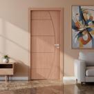 Kit Porta de Madeira 210x82cm Batente 9cm Fechadura Stilo Belissima 6 Rodam Abertura Direita Kit Porta de Madeira 210x82cm Batente 9cm Fechadura Stilo Belissima 6 Rodam Abertura Direita